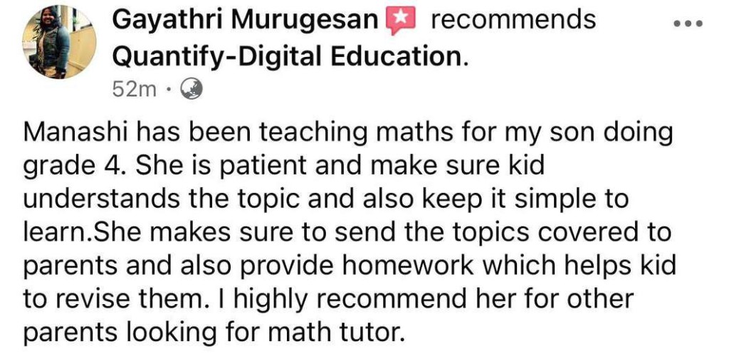 Facebook review by Gayathri