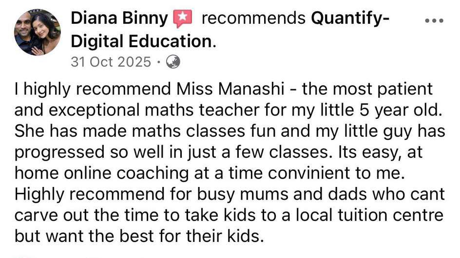 Parent testimonial