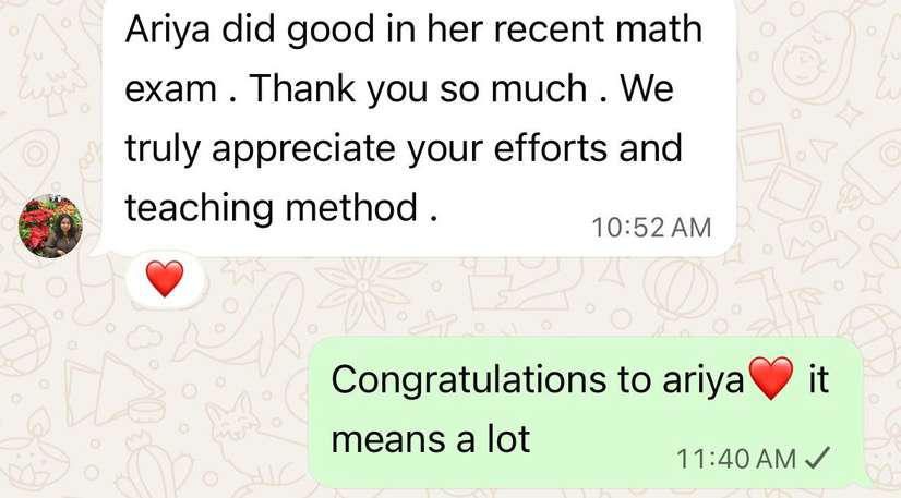 WhatsApp message about Ariya