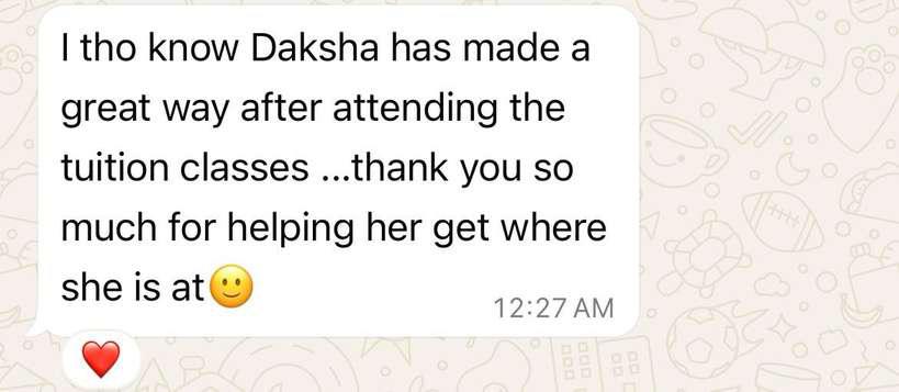 Parent testimonial